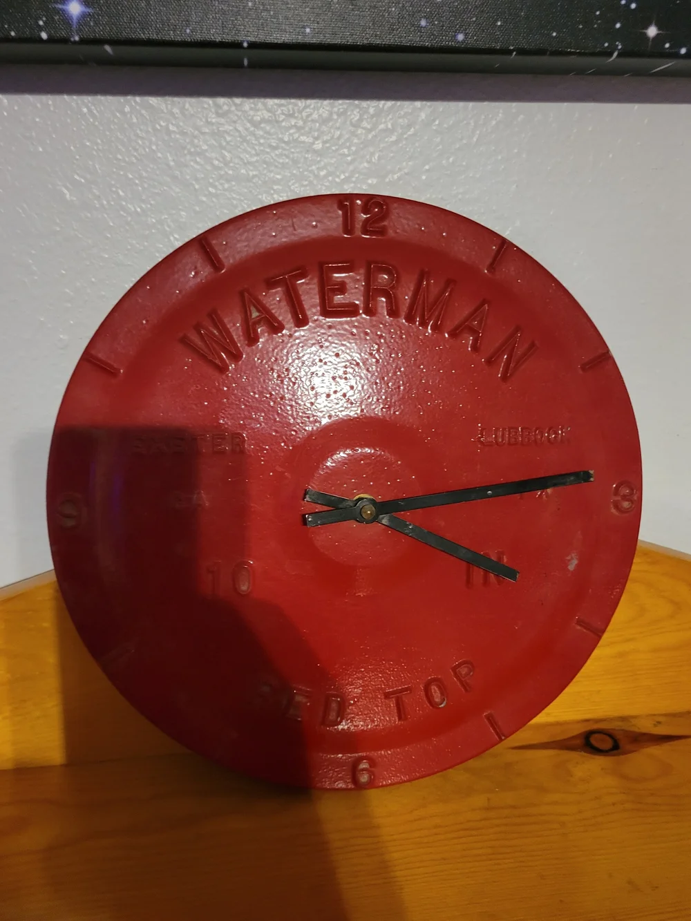Red Top Wall Clock